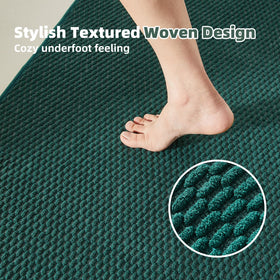 TYUU quick-dry bathroom rug soaks up water and dries quickly