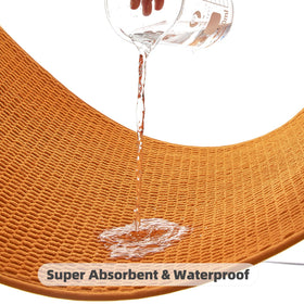 TYUU orange rug drying quick demonstrates fast air circulation