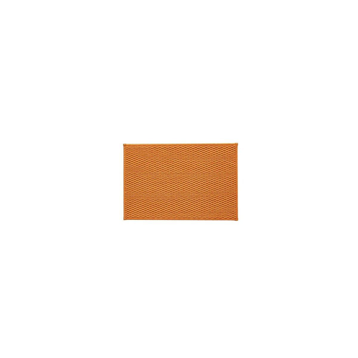 TYUU weave detail in orange rug showcases durable texture