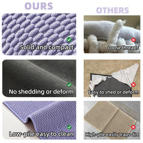 TYUU lavender rug suits sinks, showers, or bathtubs with versatile decor.