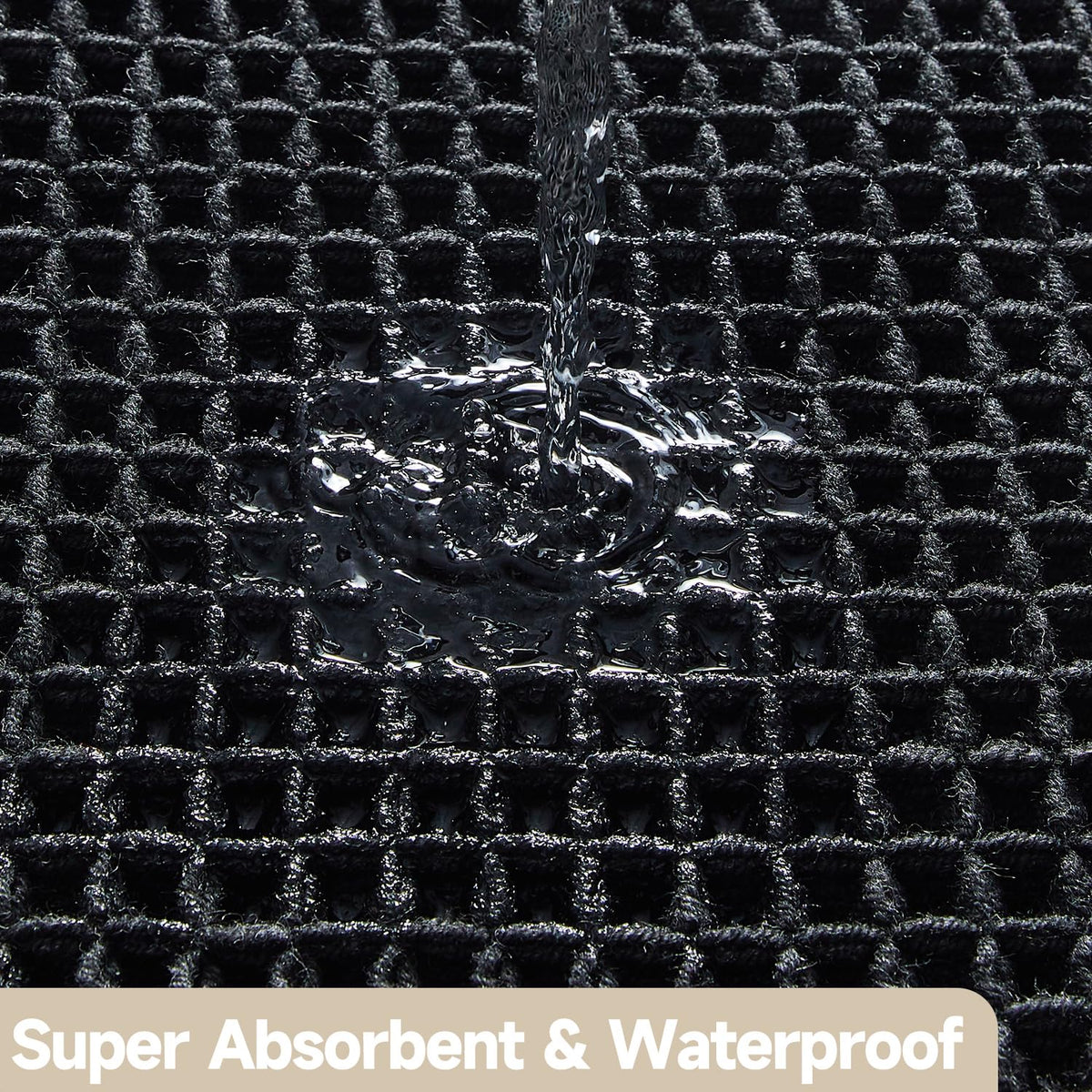 TYUU easy-clean rug rinses quickly after use for renewed softness.