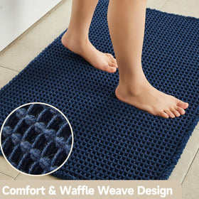 TYUU non-slip backing bath mat stays securely on smooth surfaces
