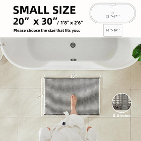 TYUU mat with non-slip backing stays securely on smooth surfaces