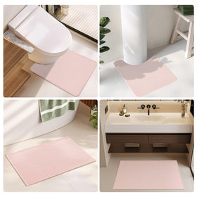 TYUU pink bathroom rug suits multiple spaces beyond the tub