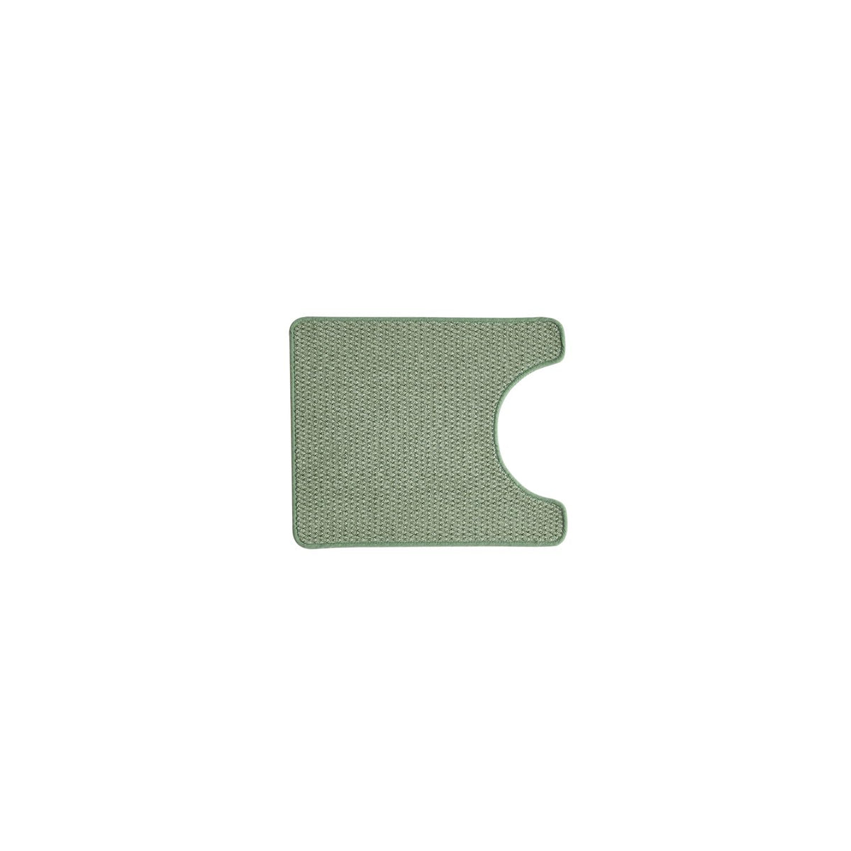 TYUU U-shape 20x24 rug anchors bathroom space.