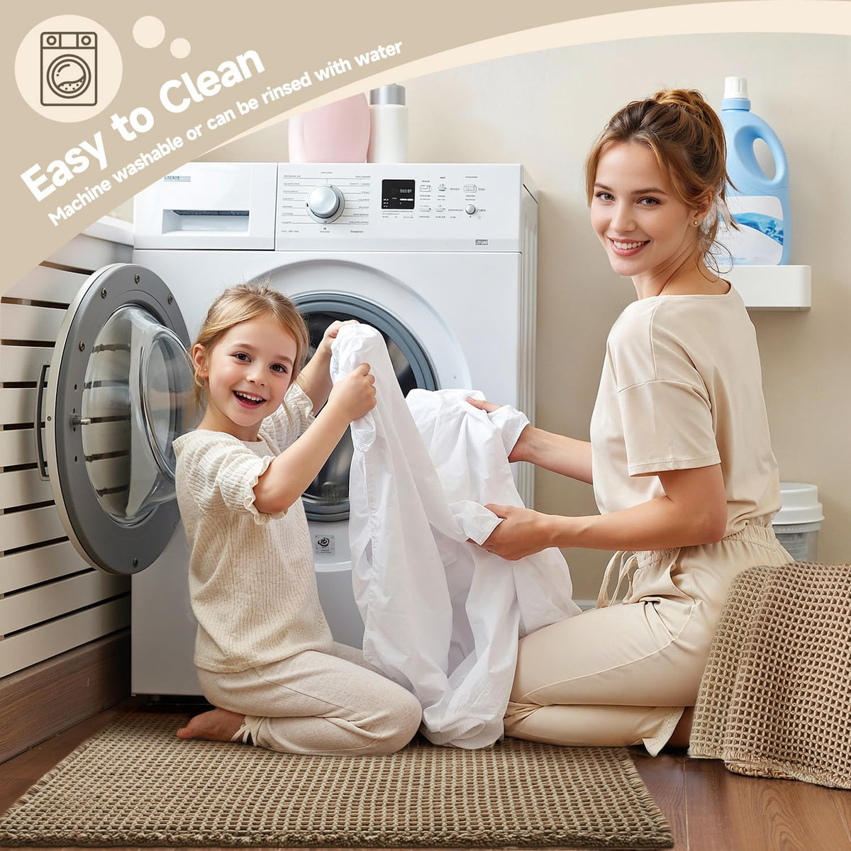 TYUU easy-care surface designed for quick rinse and simple cleaning