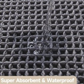 TYUU waffle bath mat versatile placement in bathroom and beyond