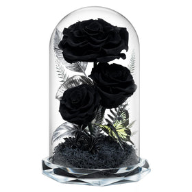Tyvouflo Forever Flowers in a glass dome for timeless home decor