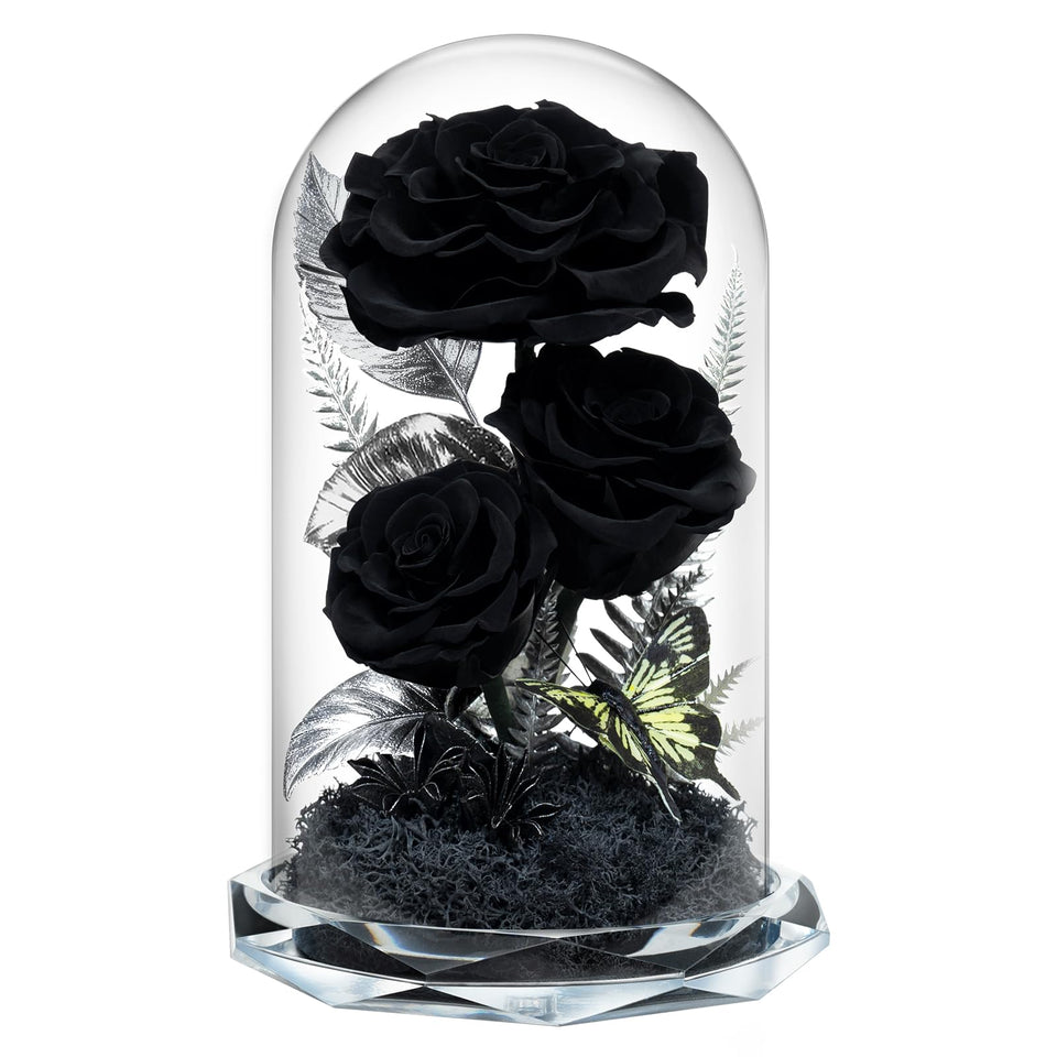 Tyvouflo Forever Flowers in a glass dome for timeless home decor