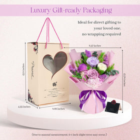 Tyvouflo handcrafted real-touch flowers closeup, lifelike petals for gifting