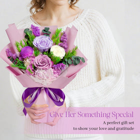 Tyvouflo perfect gift for anniversaries and Mother's Day with purple blooms
