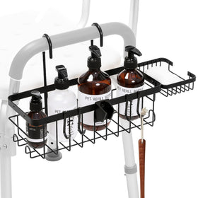 TYYIHUA hanging shower caddy attaches to chair arms for easy access.