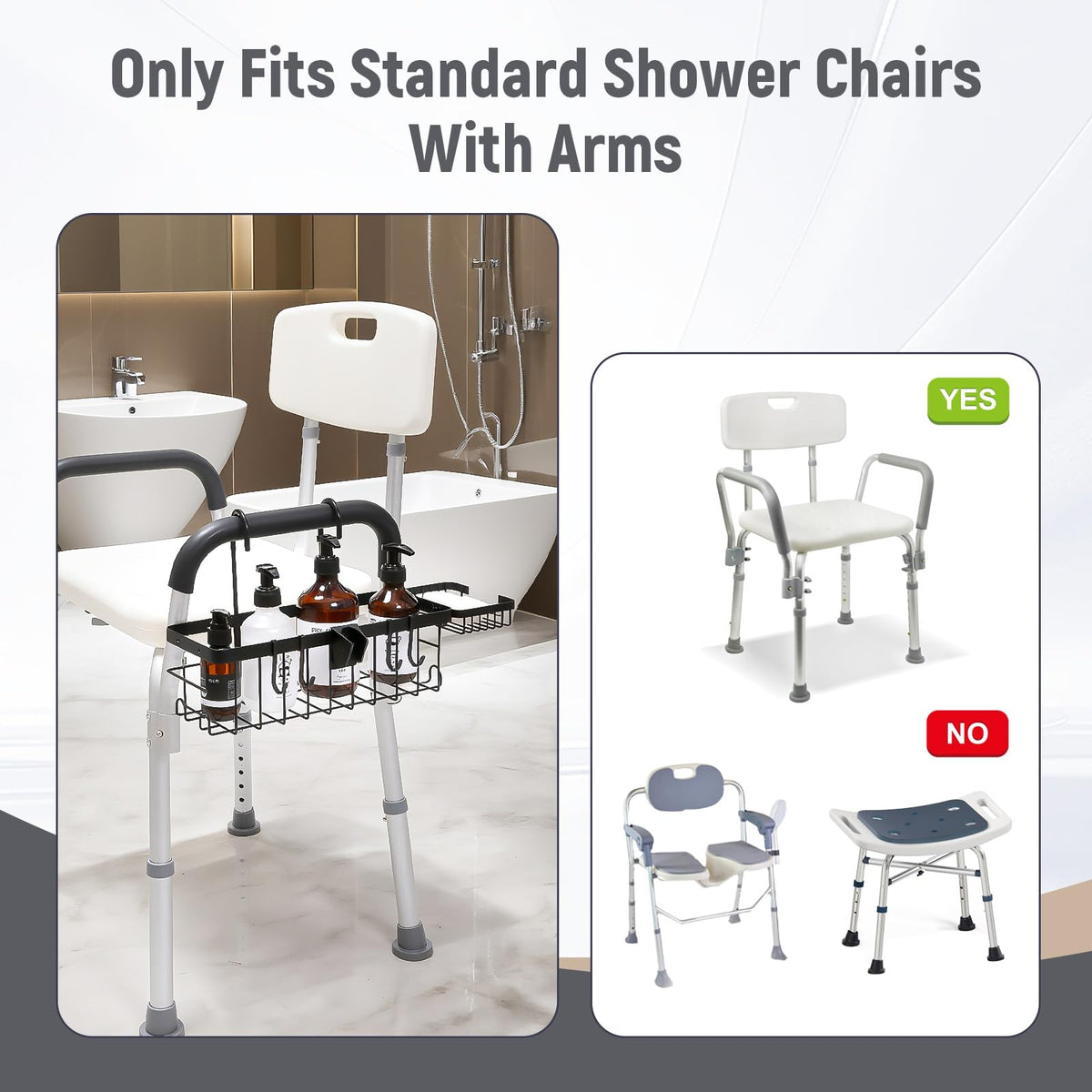 TYYIHUA front movable hooks store towels, brushes and razors.