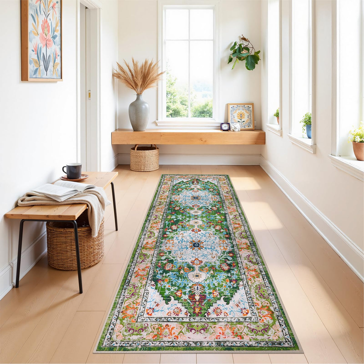 U'Artlines washable rug care details for quick, easy cleaning in busy households.