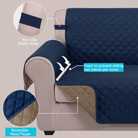 U-NICE HOME measuring guide illustration helps ensure a snug couch fit.