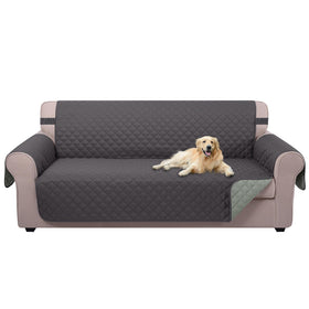 U-NICE HOME reversible sofa cover in dark grey with dual-color styling for versatile decor
