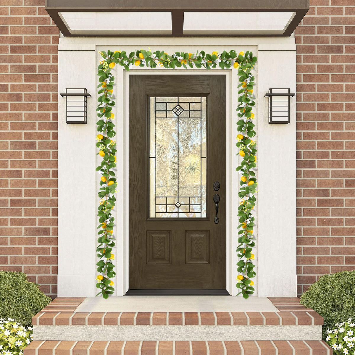 U'Artlines faux lemon vine with greenery enhances indoor decor realism