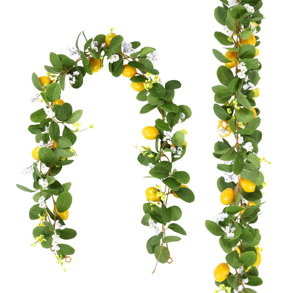 U'Artlines lemon garland duo adds vibrant citrus charm to doors and walls