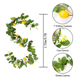 U'Artlines indoor outdoor lemon garland for versatile use