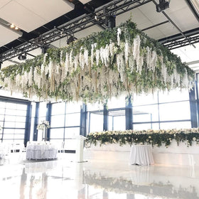 U'Artlines wisteria garland soft petals add romance to any setting.