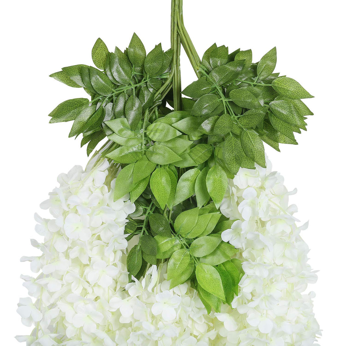 U'Artlines wisteria garland wall decor showing lush, full petals.