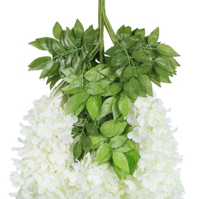 U'Artlines wisteria garland wall decor showing lush, full petals.