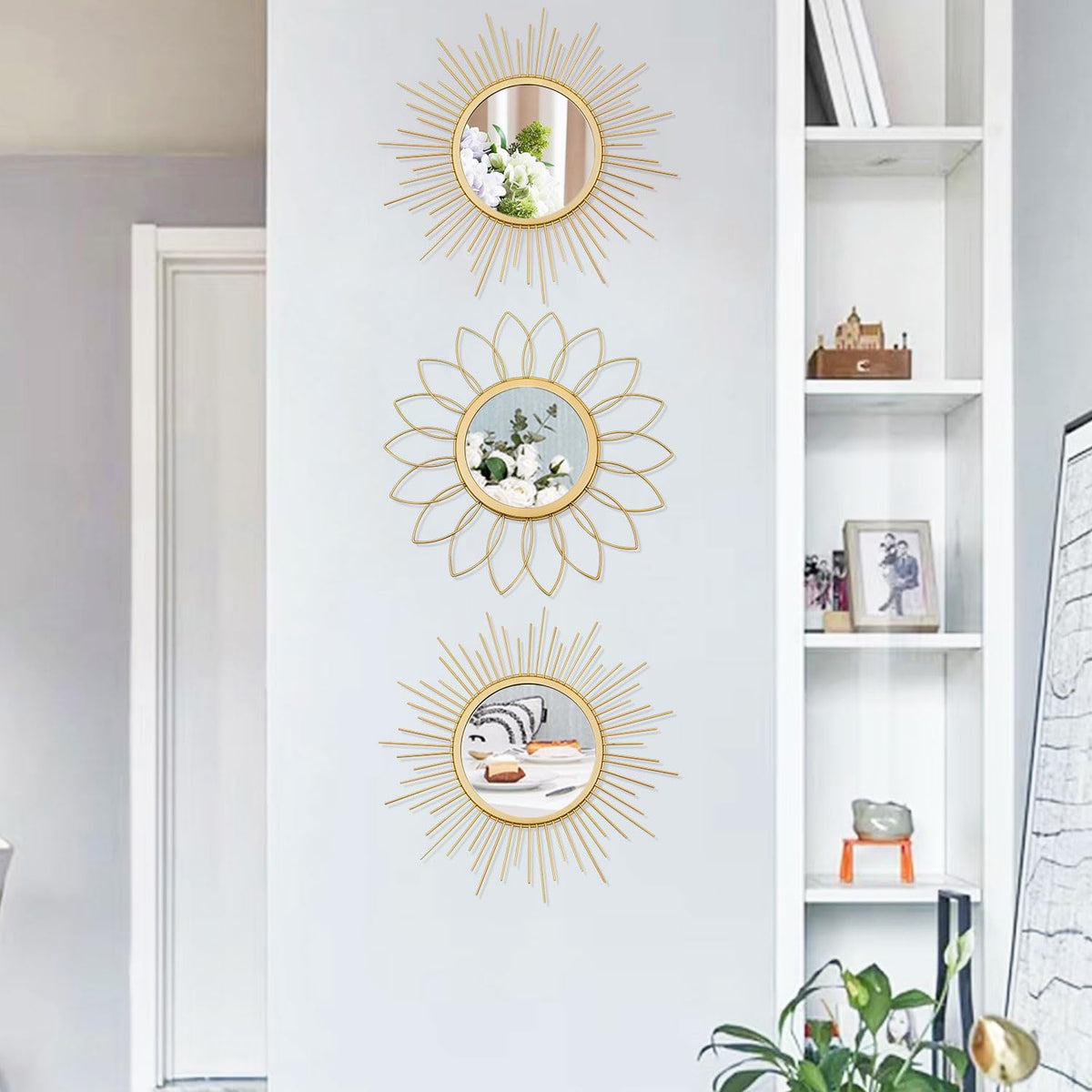 Uaussi no-assembly hanging mirrors simplify decorating in entryways