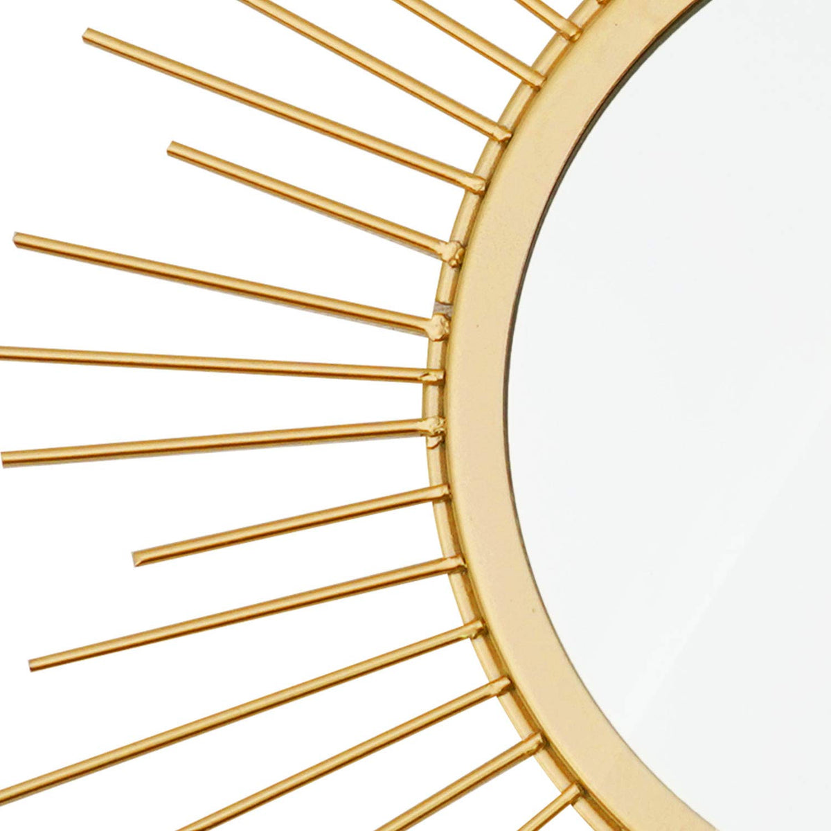 Uaussi gold sunburst wall mirror brightens living spaces with shimmer