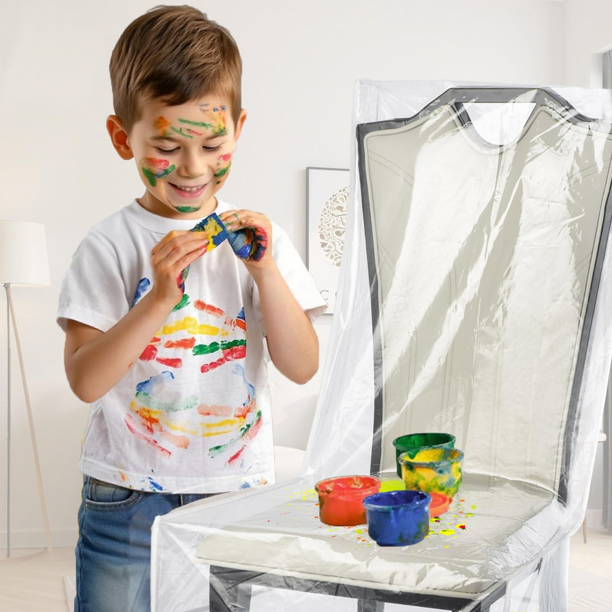 Uawsyut easy-clean chair cover wipes clean quickly after use