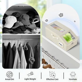 Uawsyut collapsible beige hat storage saves space when not in use