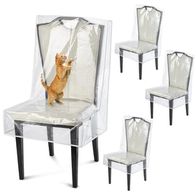 Uawsyut clear dining chair cover protecting from spills and scratches