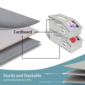 Uawsyut dust-free cap organizer protects caps from dust for long-lasting freshness.