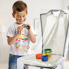 Uawsyut fits chairs up to 23 inches without arms for easy protection.