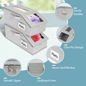 Uawsyut large-capacity storage holds up to 30 hats for clutter-free shelves.