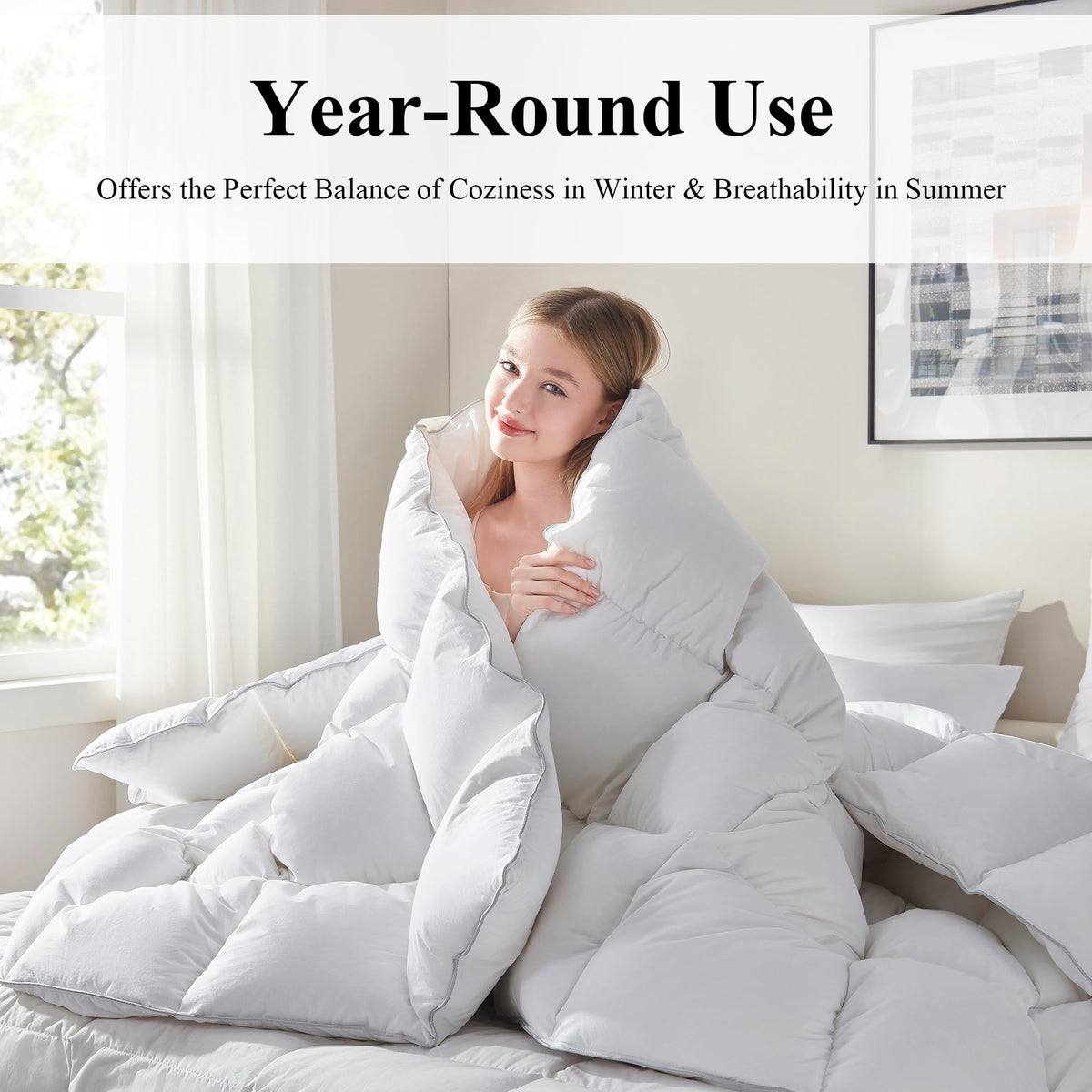 All season warmth design balancing winter coziness with summer breathability