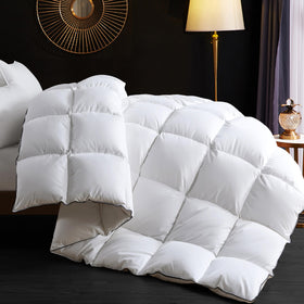 Ubauba king-size down duvet insert with cool touch technology for cooler nights.