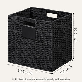 UBBCare square storage bin with label pocket keeps items visible and neatly categorized.
