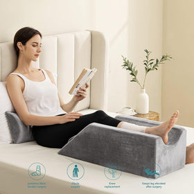 UBBCare leg elevation pillow with 40-degree tilt aids comfortable leg positioning