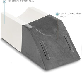 UBBCare leg elevation pillow measures 25.5 by 9.4 by 7.5 inches for versatile support