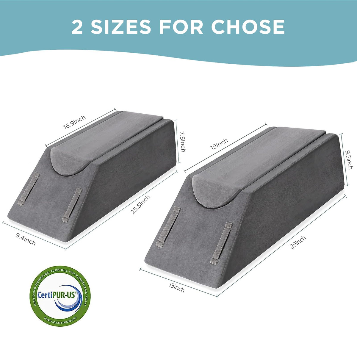 UBBCare leg pillow bolster allows adjustable foot and knee rest for optimal posture