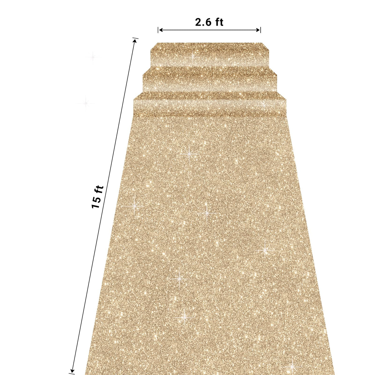 UBCGOTT Event carpet works indoors or outdoors for versatile celebrations.