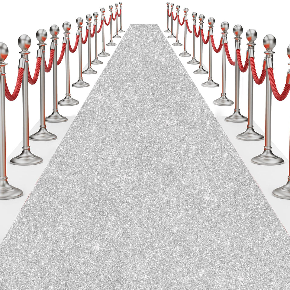 UBCGOTT glitter carpet runner 30ft creates a grand entrance for events