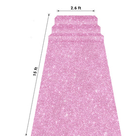 UBCGOTT Glitter Pink Carpet Runner Hollywood-themed party ambiance on arrival.
