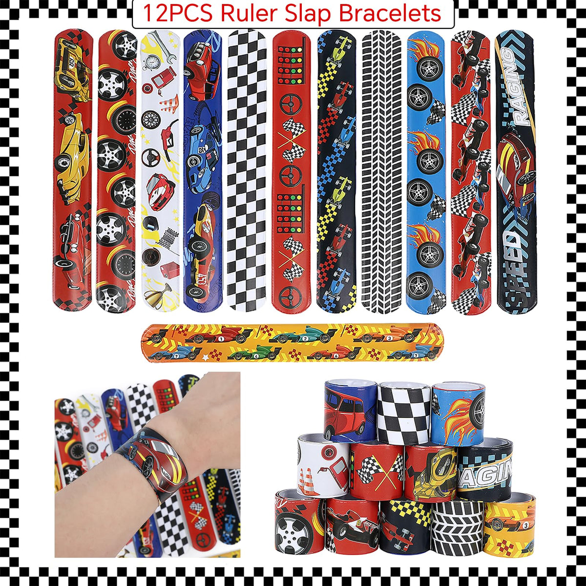 UBGKCJSJ racecar foil balloons for festive ceiling decor.