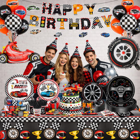 UBGKCJSJ 9-inch racecar plates for sturdy, vibrant meals.