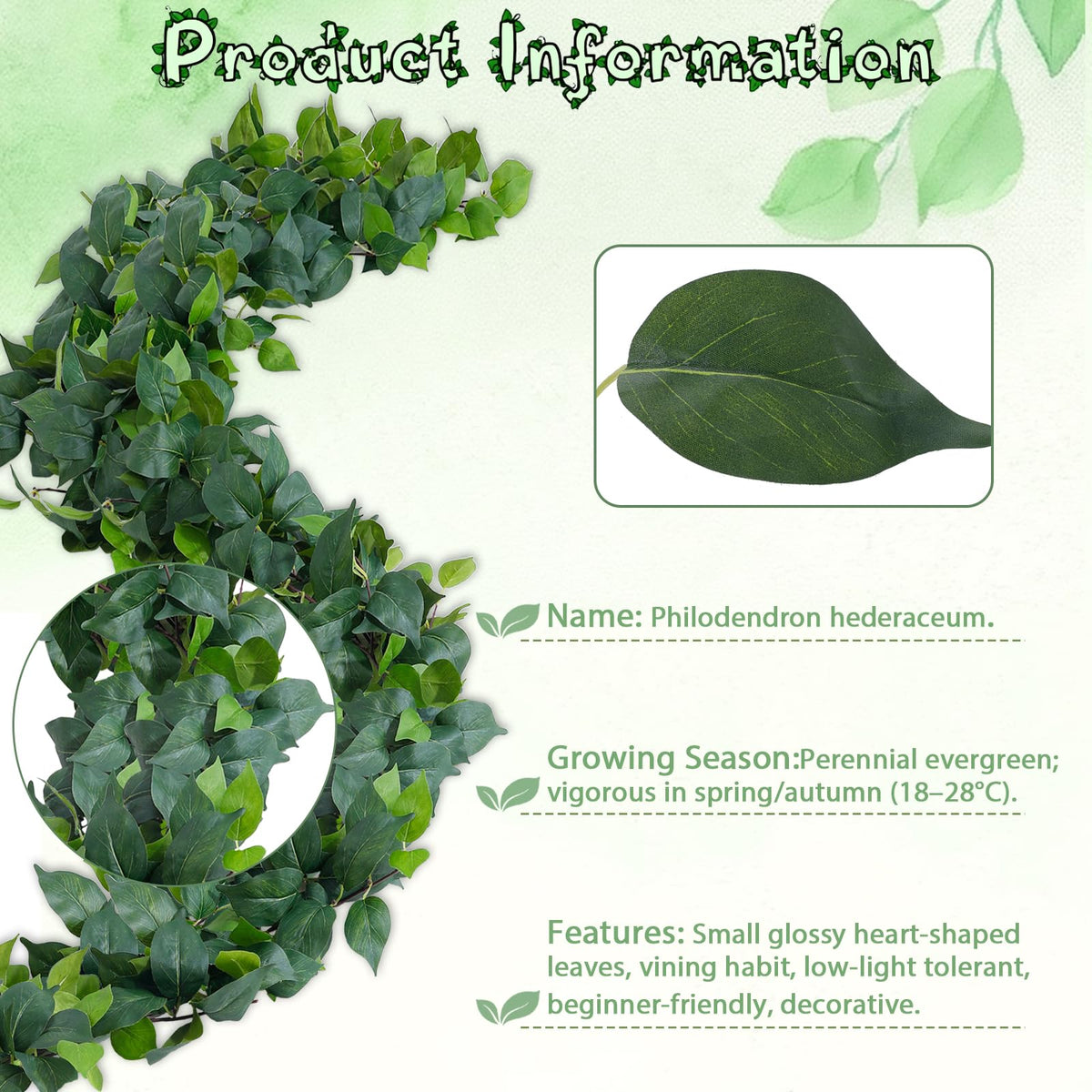 ucky detachable leaves vine assembly for customized arrangements