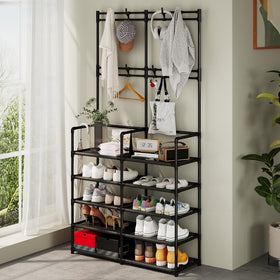UDEAR black coat rack in entryway styling for a modern look