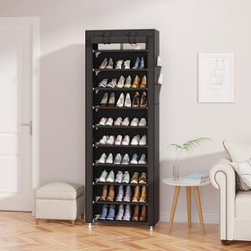 UDEAR free-standing shoe rack with side pockets for accessories