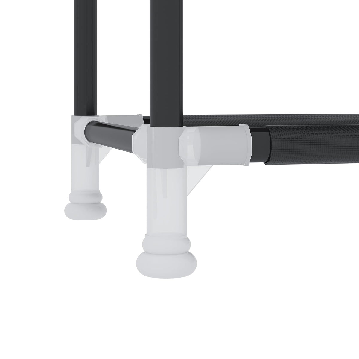 UDEAR high-capacity shoe rack protecting shoes from dust
