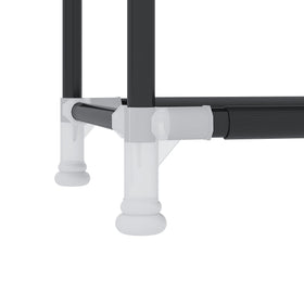 UDEAR high-capacity shoe rack protecting shoes from dust